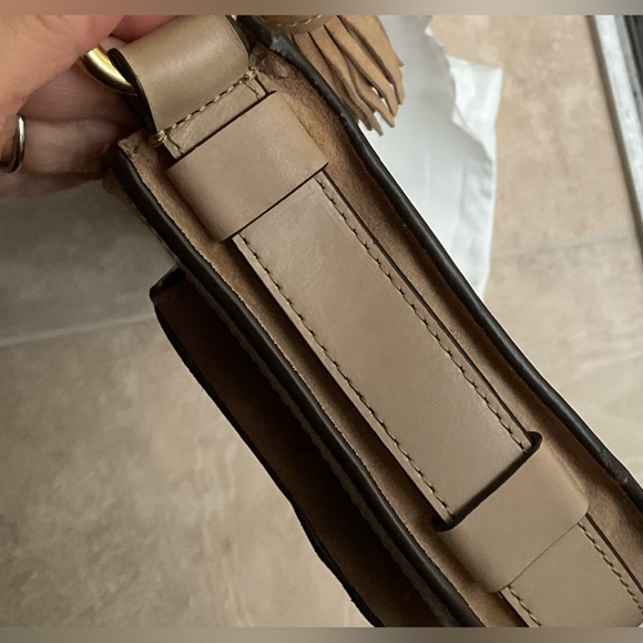 Michael Kors Crossbody Dunn Suede Saddle bag - Picture 12 of 13